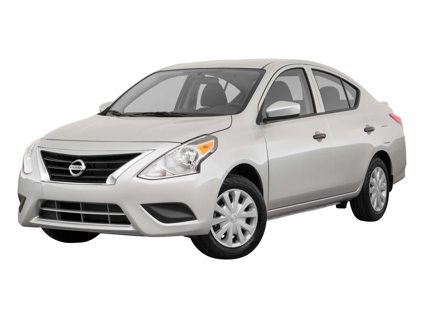 white 2019 nissan versa