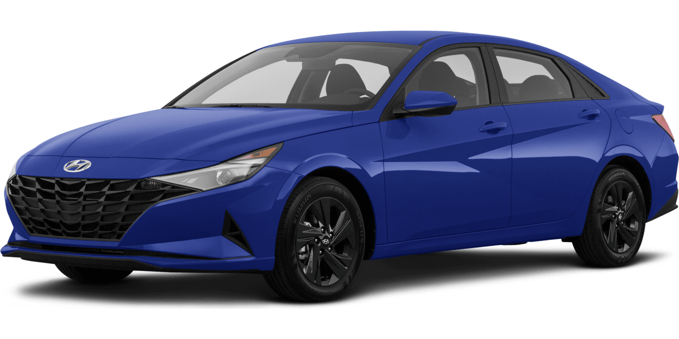 2021 Hyundai Elantra Hybrid Blue — Sedan — 74,436 mi — Santa Monica, CA